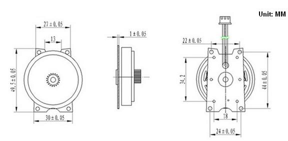 micro alternator CMC-30 dimension