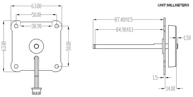 micro alternator CMC-30 dimension