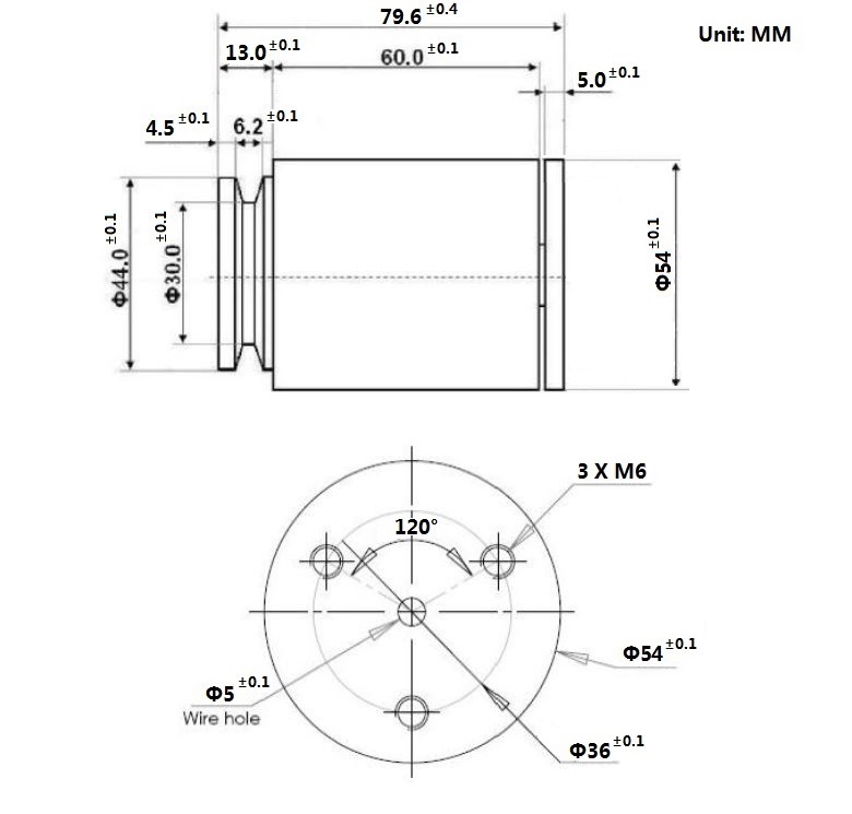 Small Generator YAF-54 Dimension